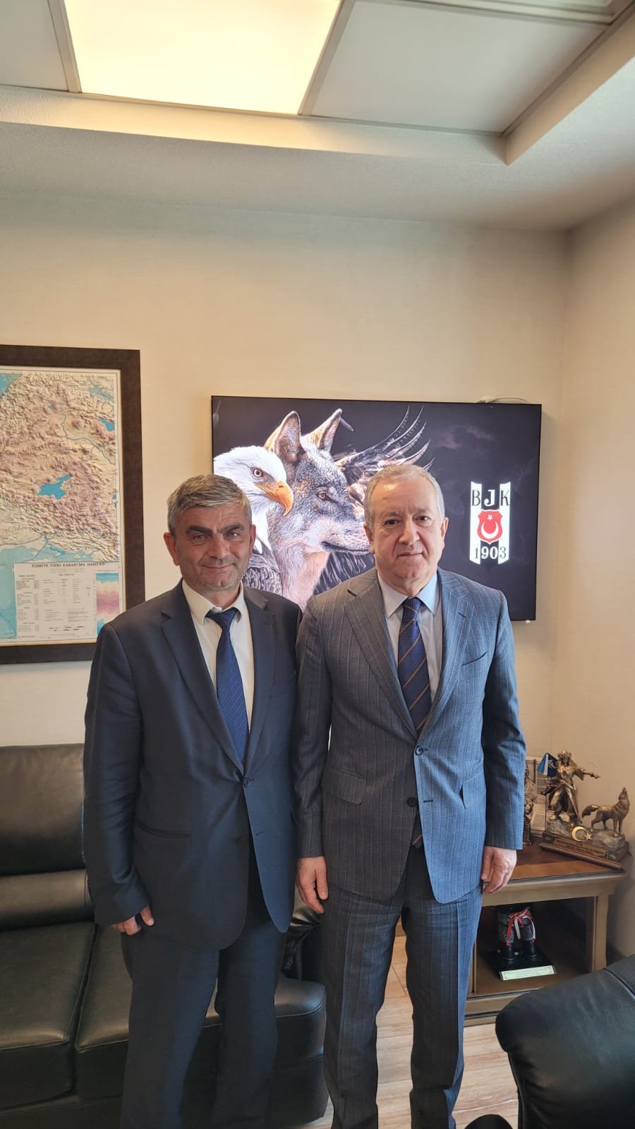 MHP Genel Başkan Yardımcısı sayın Sadir Durmaz ve Feti Yıldız Bey’i ve MHP Genel Sekreteri sayın İsmet Büyükataman Bey’i ziyaret